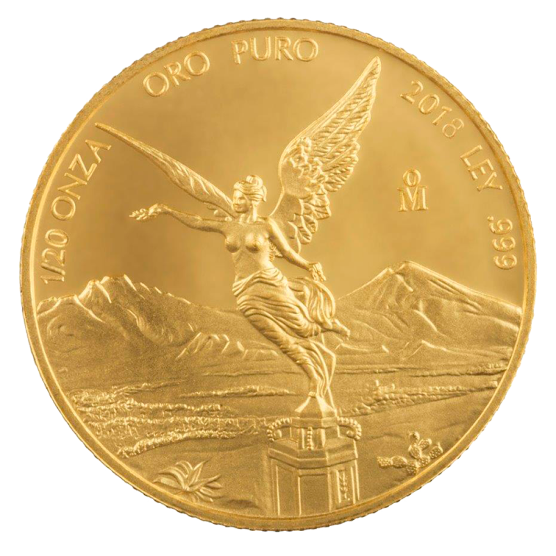 1/20 oz Mexican Libertad Gold Coin (2018)(Front) 1/20 oz Mexican Libertad Gold Coin (2018)(Front)