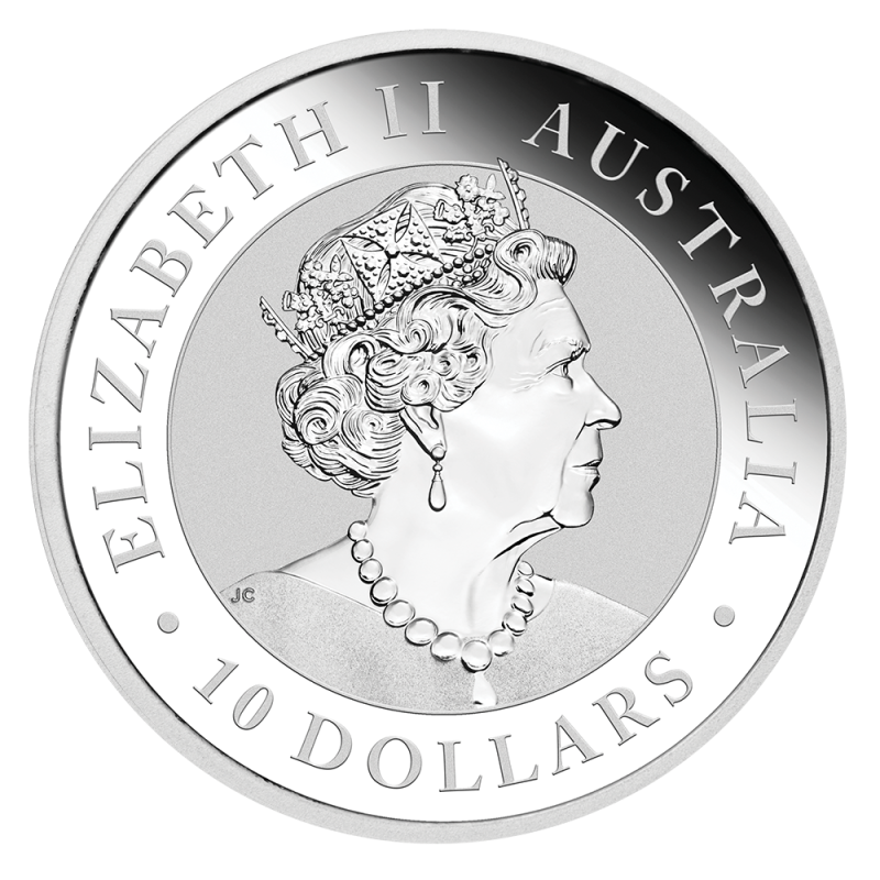 10 oz Kookaburra Silver Coin (2019)(Back) 10 oz Kookaburra Silver Coin (2019)(Back)