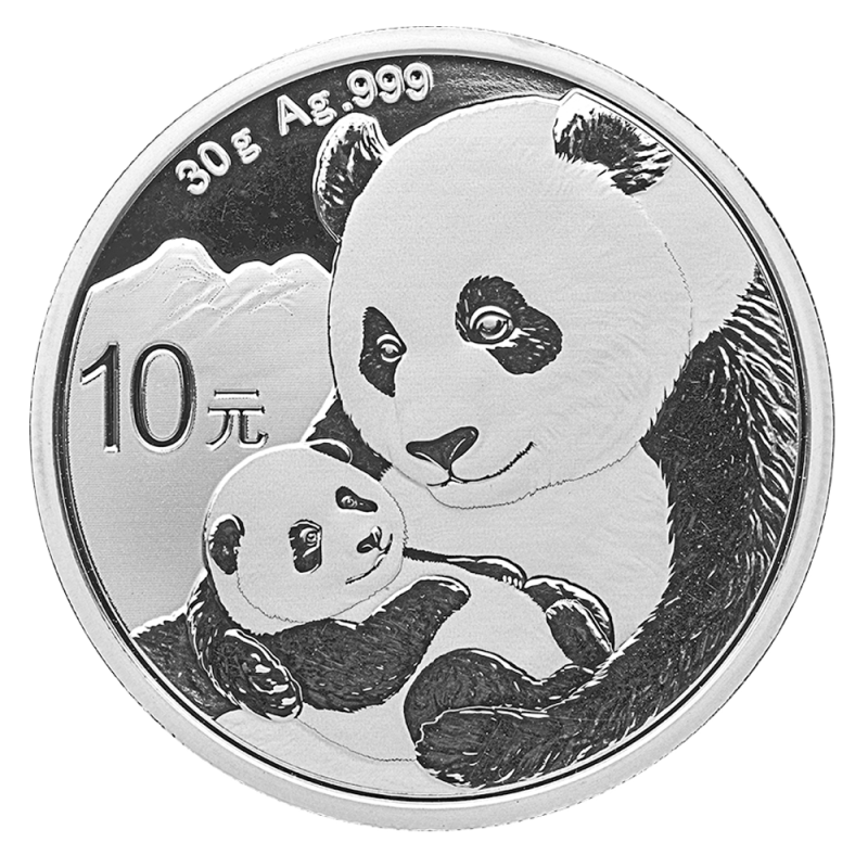 30g China Panda Silver Coin (2019)(Front) 30g China Panda Silver Coin (2019)(Front)