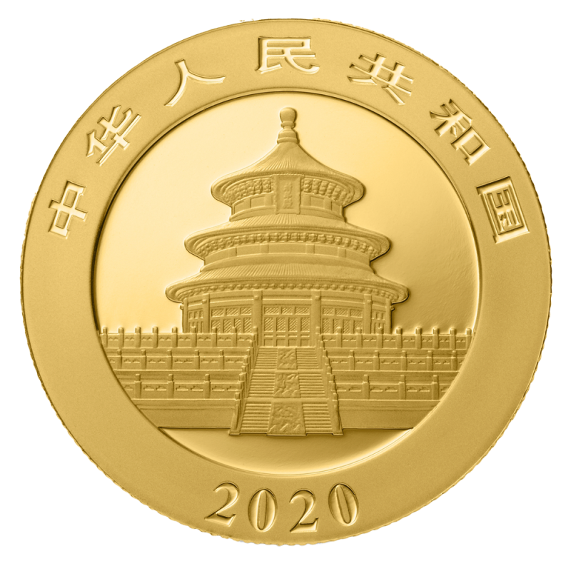 15g China Panda 2020 Gold Coin(Back) 15g China Panda 2020 Gold Coin(Back)