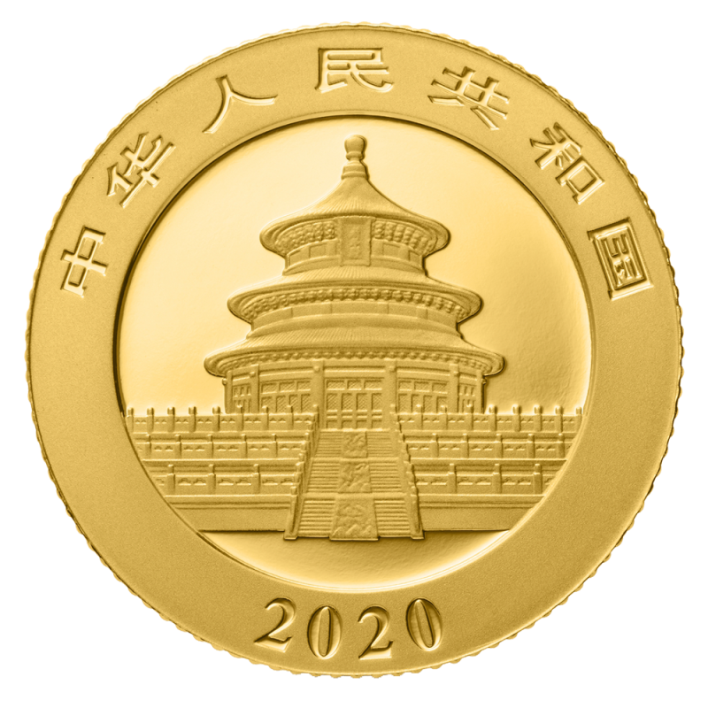 3g China Panda 2020 Gold Coin(Back) 3g China Panda 2020 Gold Coin(Back)
