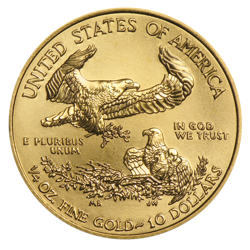 1/4 oz American Eagle Gold Coin 2020(Back) 1/4 oz American Eagle Gold Coin 2020(Back)