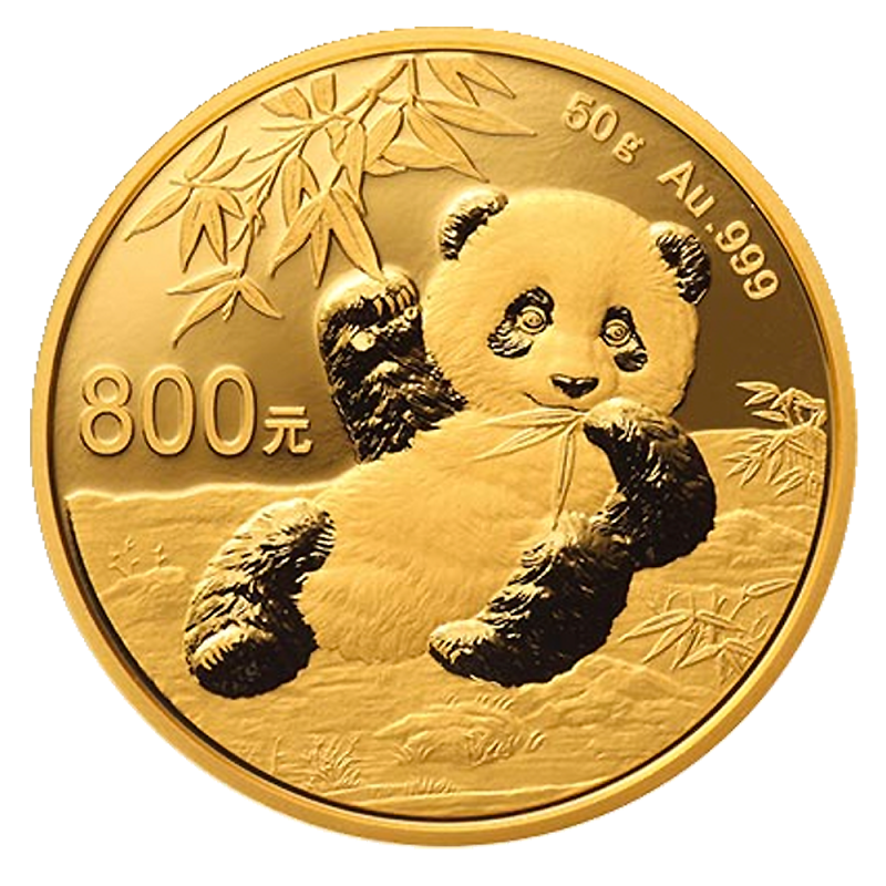 50g China Panda Proof Gold Coin (2020)(Front) 50g China Panda Proof Gold Coin (2020)(Front)