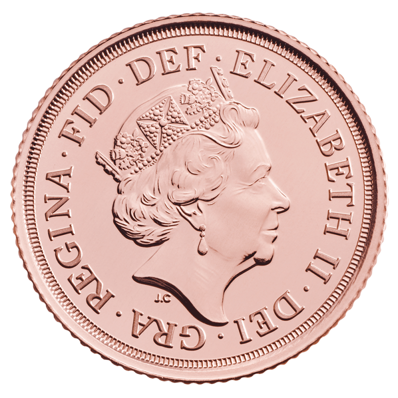 2020 Half Sovereign Gold Coin(Back) 2020 Half Sovereign Gold Coin(Back)