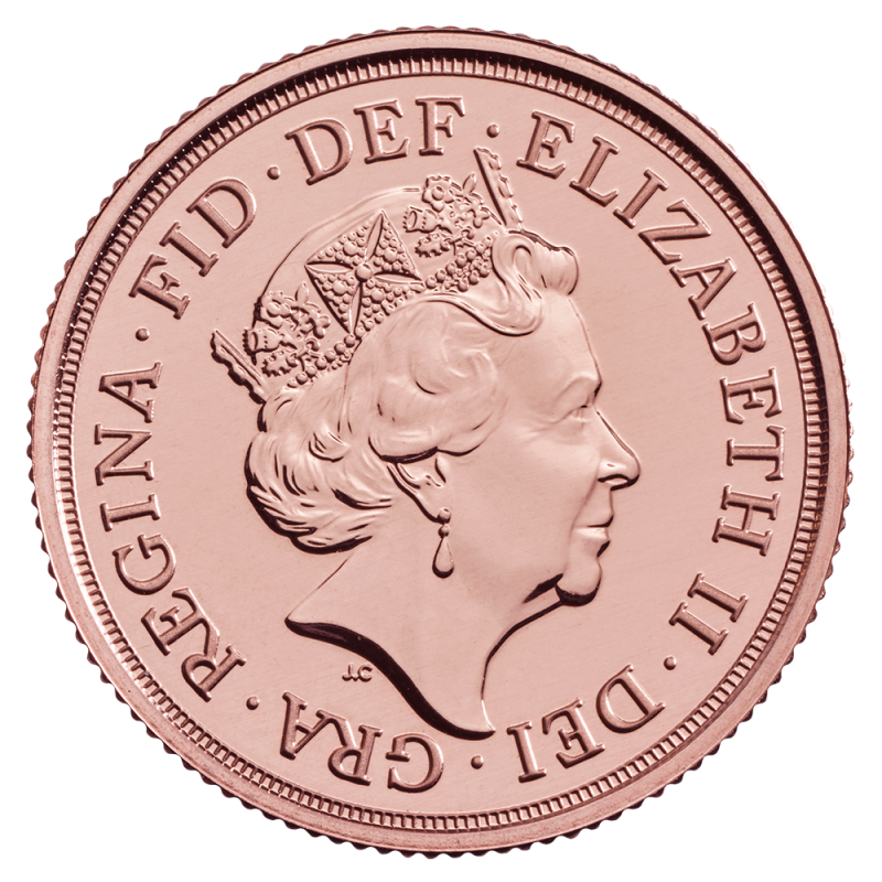 2020 Gold Sovereign Coin(Back) 2020 Gold Sovereign Coin(Back)