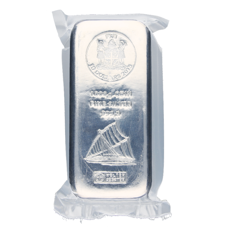 1 Kilo Fiji Coin Bar | Silver | Argor-Heraeus(Back) 1 Kilo Fiji Coin Bar | Silver | Argor-Heraeus(Back)