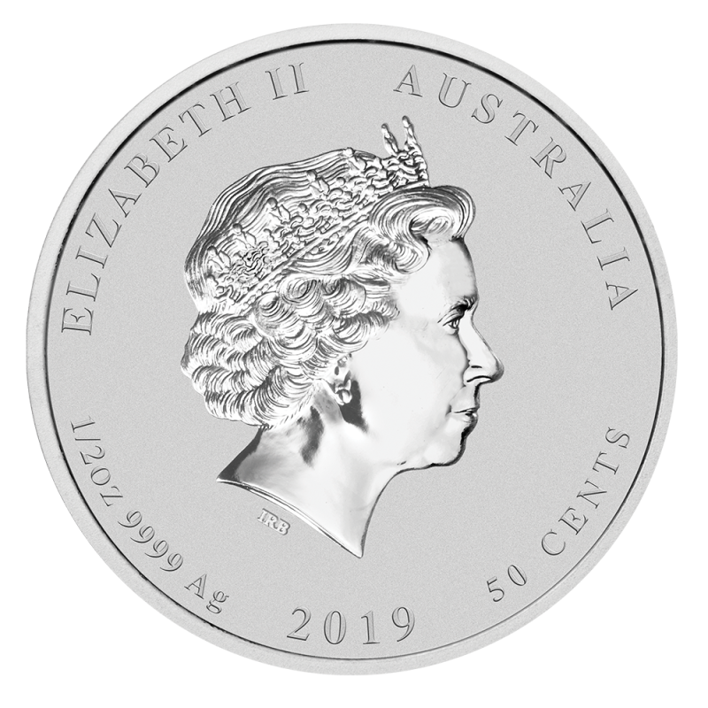 1/2 oz Lunar II Pig Silver Coin (2019)(Back) 1/2 oz Lunar II Pig Silver Coin (2019)(Back)