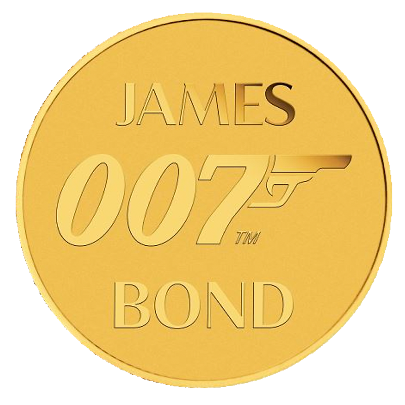 James Bond 007 Gold Coin (2020)(Front) James Bond 007 Gold Coin (2020)(Front)