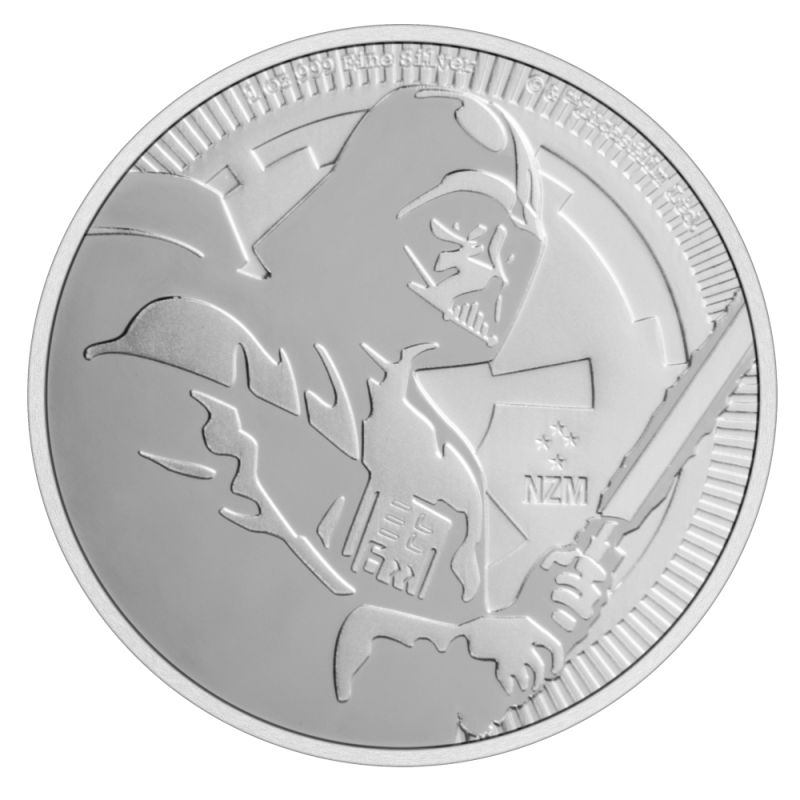 1 oz STAR WARS Darth Vader Silver Coin (2020)(Front) 1 oz STAR WARS Darth Vader Silver Coin (2020)(Front)