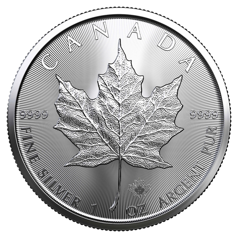 1 oz Silver Maple Leaf Coin (2021)(Front) 1 oz Silver Maple Leaf Coin (2021)(Front)