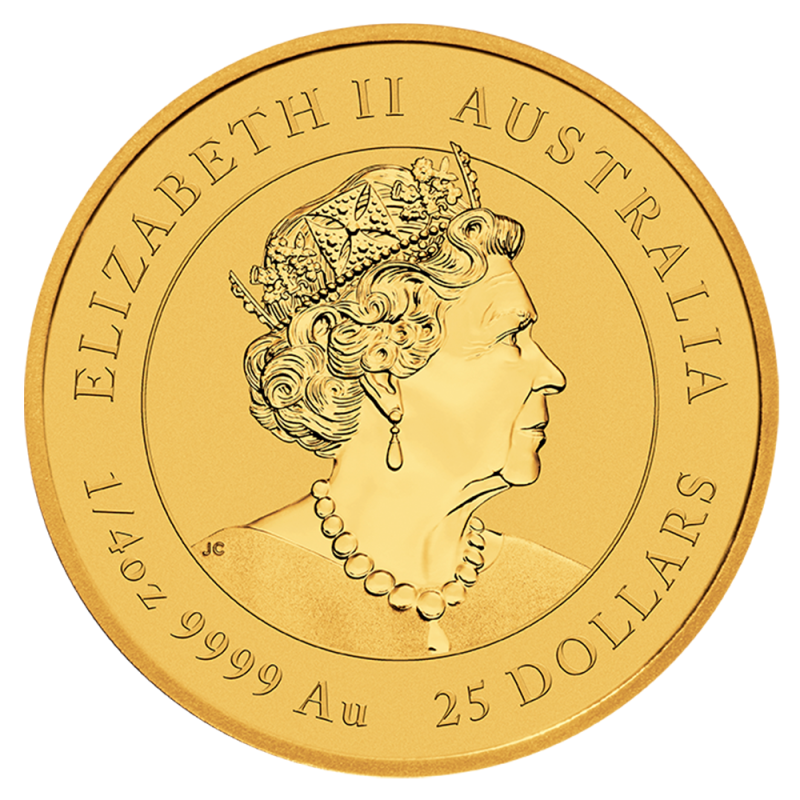 1/4 oz Lunar III Tiger Gold Coin | 2022(Back) 1/4 oz Lunar III Tiger Gold Coin | 2022(Back)
