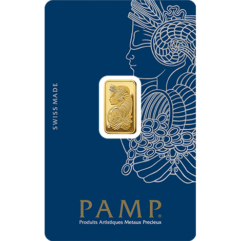2.5g Gold Bar | PAMP Fortuna(Front) 2.5g Gold Bar | PAMP Fortuna(Front)