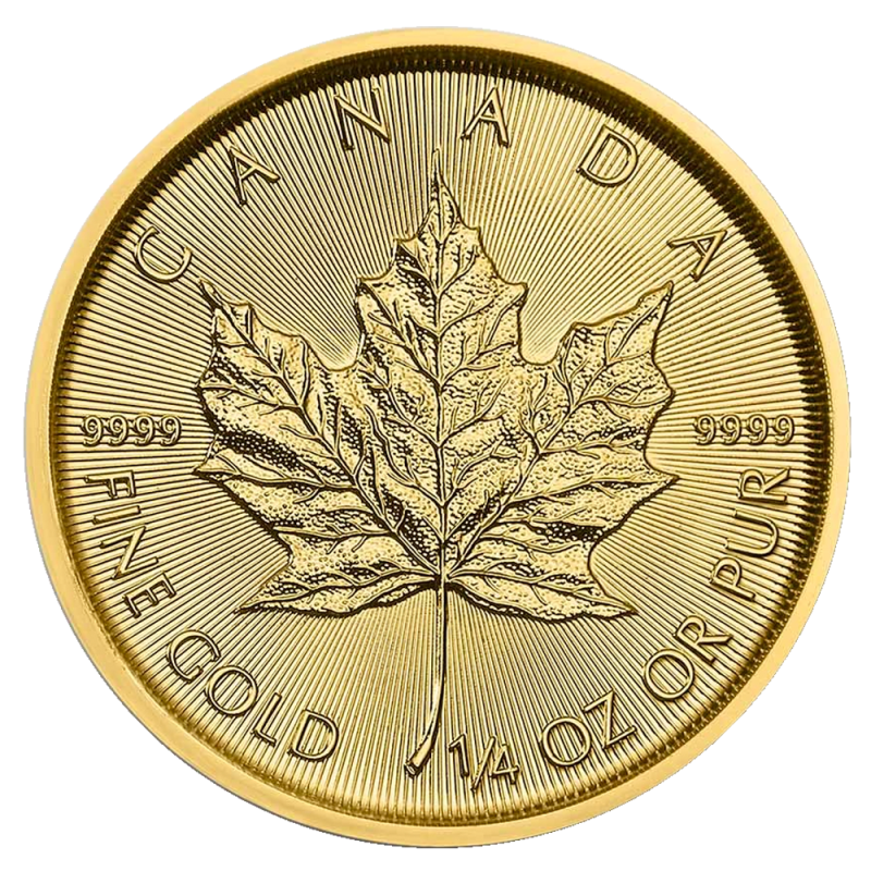 1/4 oz Maple Leaf Gold Coin | 2022(Front) 1/4 oz Maple Leaf Gold Coin | 2022(Front)
