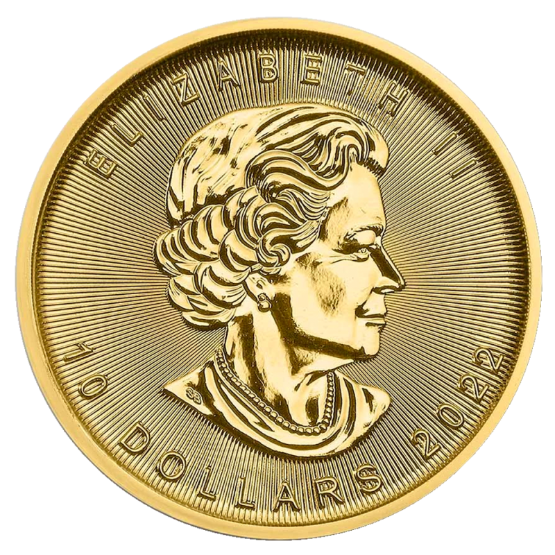 1/4 oz Maple Leaf Gold Coin | 2022(Back) 1/4 oz Maple Leaf Gold Coin | 2022(Back)