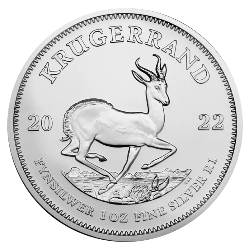 1 oz Krugerrand Silver Coin | 2022(Front) 1 oz Krugerrand Silver Coin | 2022(Front)