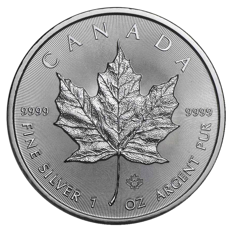 1 oz Silver Maple Leaf Coin | 2022(Front) 1 oz Silver Maple Leaf Coin | 2022(Front)