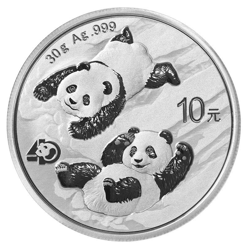 30g China Panda Silver Coin | 2022(Front) 30g China Panda Silver Coin | 2022(Front)