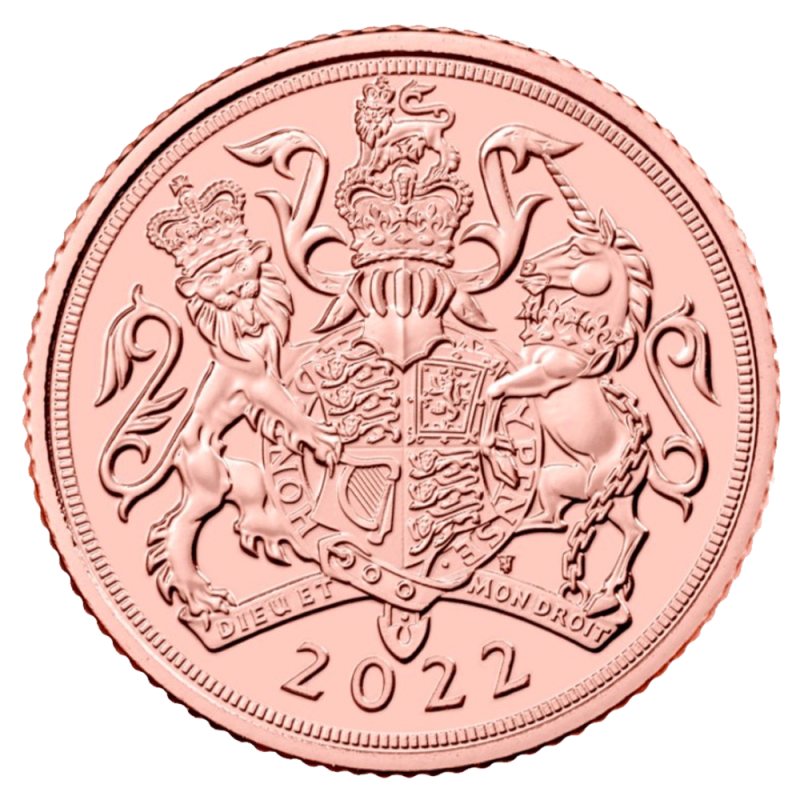 Half Sovereign Elizabeth II Gold Coin | 2022(Front) Half Sovereign Elizabeth II Gold Coin | 2022(Front)