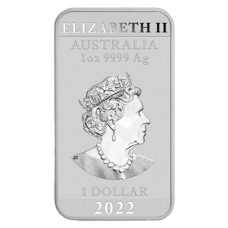 1 oz Dragon Rectangular Silver Coin | 2022(Back) 1 oz Dragon Rectangular Silver Coin | 2022(Back)