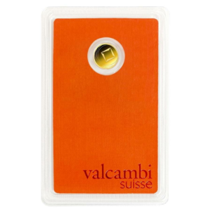1g Gold Bar | Valcambi | Round Bar