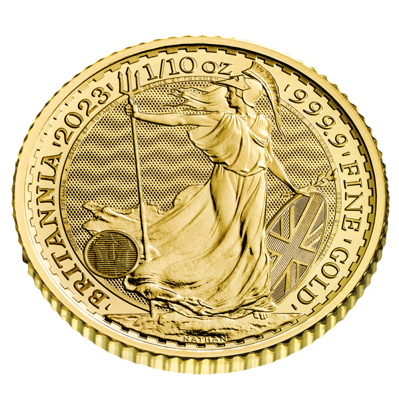 1/10 oz Britannia Gold Coin | 2023(Back) 1/10 oz Britannia Gold Coin | 2023(Back)
