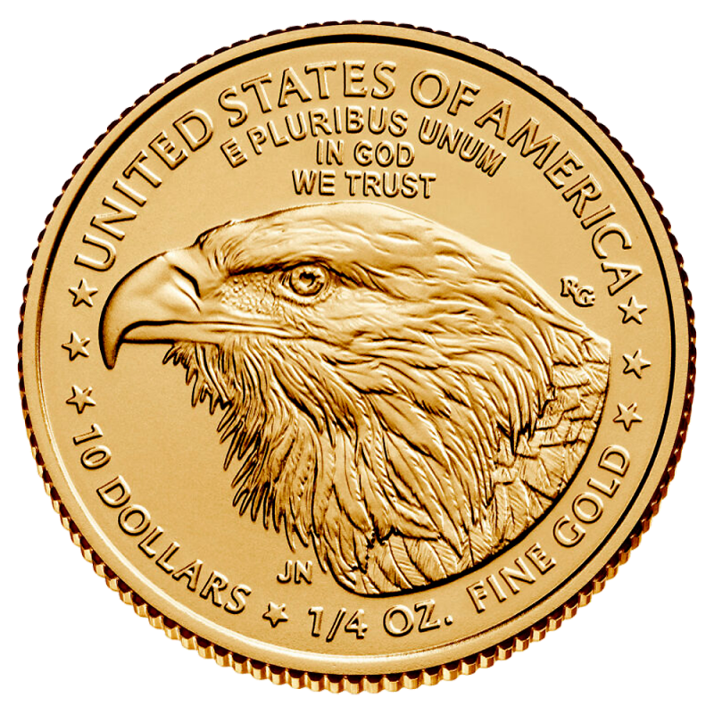 1/4 oz American Eagle Gold Coin | 2023(Back) 1/4 oz American Eagle Gold Coin | 2023(Back)