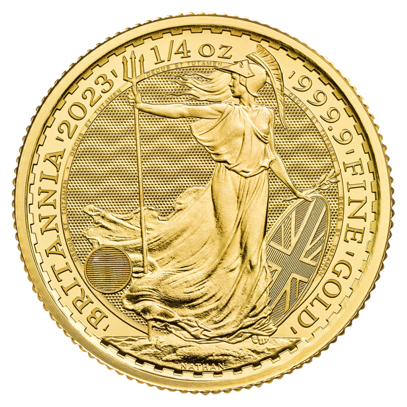 1/4 oz Britannia Charles III Gold Coin | 2023(Back) 1/4 oz Britannia Charles III Gold Coin | 2023(Back)