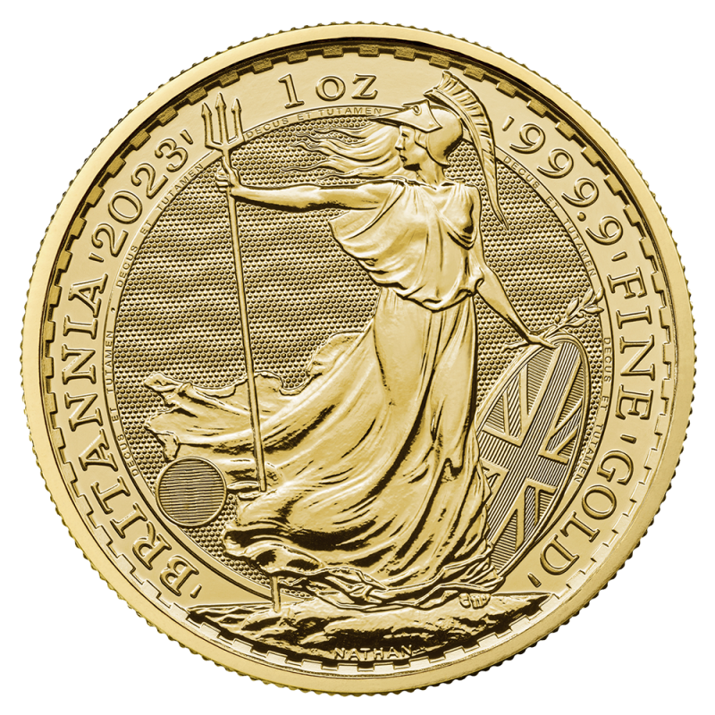 1 oz Britannia Charles III Gold Coin | 2023(Back) 1 oz Britannia Charles III Gold Coin | 2023(Back)