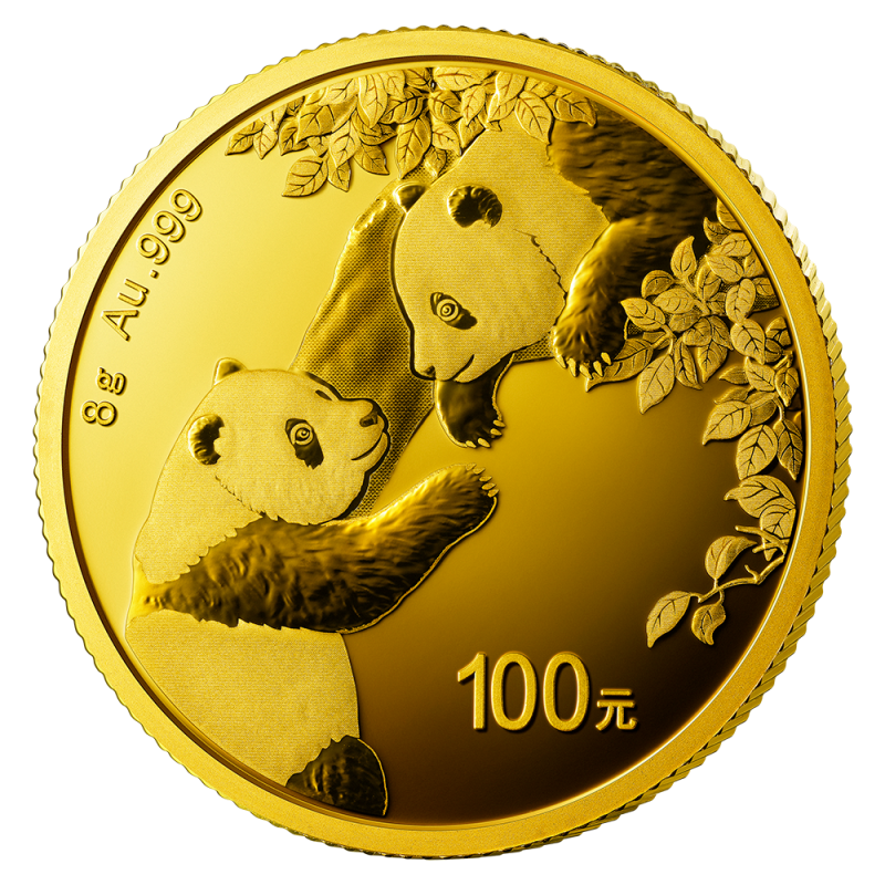 8g China Panda Gold Coin | 2023(Front) 8g China Panda Gold Coin | 2023(Front)