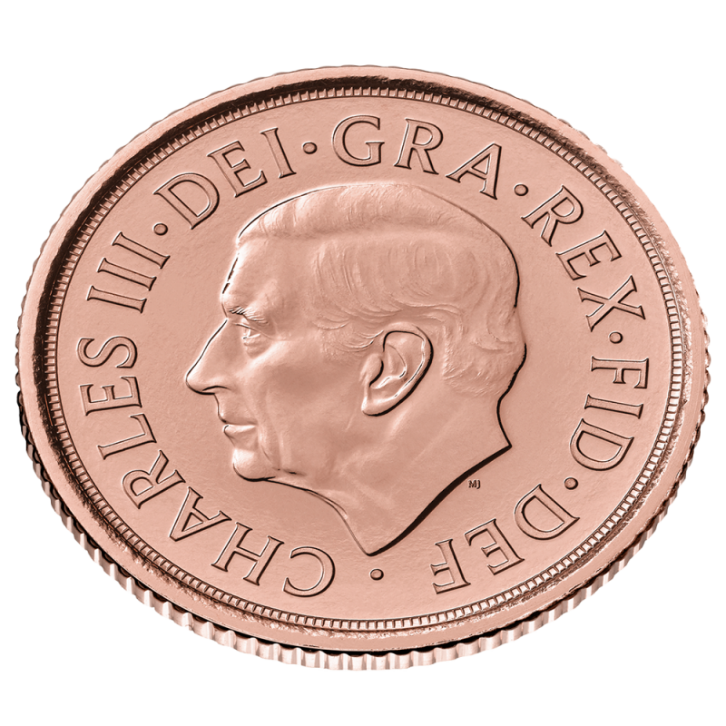 Memorial Half Sovereign Charles III Gold Coin | 2022(Back) Memorial Half Sovereign Charles III Gold Coin | 2022(Back)