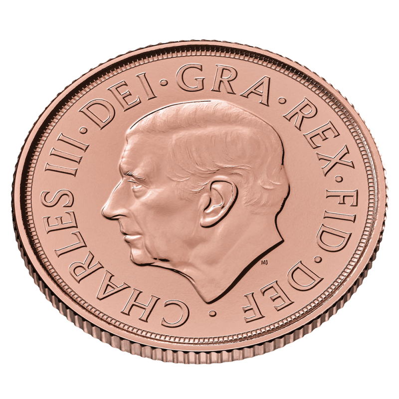 Memorial Sovereign Charles III Gold Coin | 2022(Back) Memorial Sovereign Charles III Gold Coin | 2022(Back)