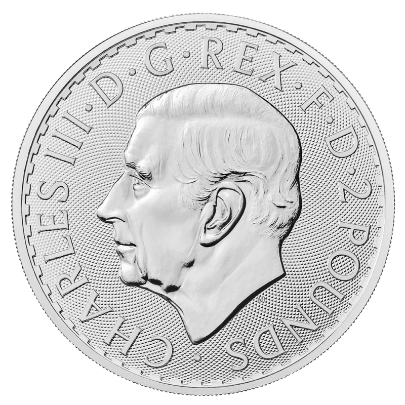 1 oz Britannia Charles III Silver Coin | 2023(Front) 1 oz Britannia Charles III Silver Coin | 2023(Front)