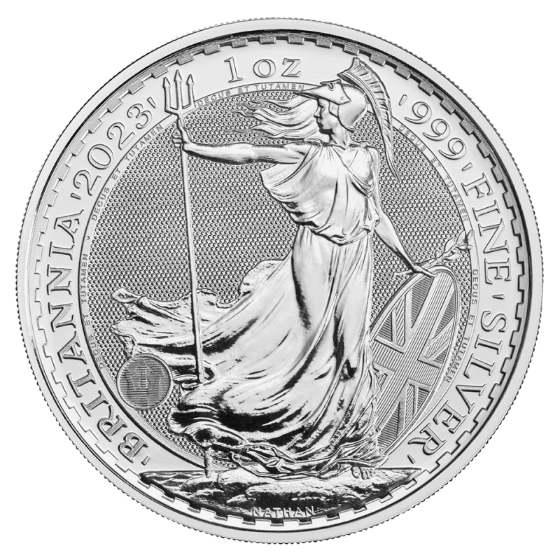 1 oz Britannia Charles III Silver Coin | 2023(Back) 1 oz Britannia Charles III Silver Coin | 2023(Back)