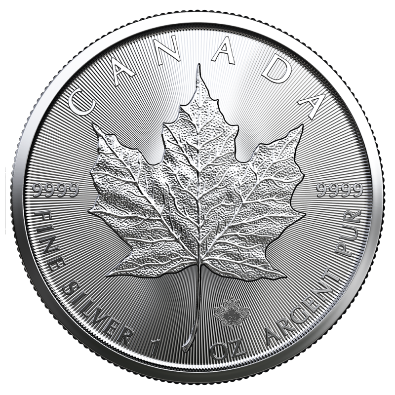 1 oz Silver Maple Leaf Coin | 2023(Front) 1 oz Silver Maple Leaf Coin | 2023(Front)