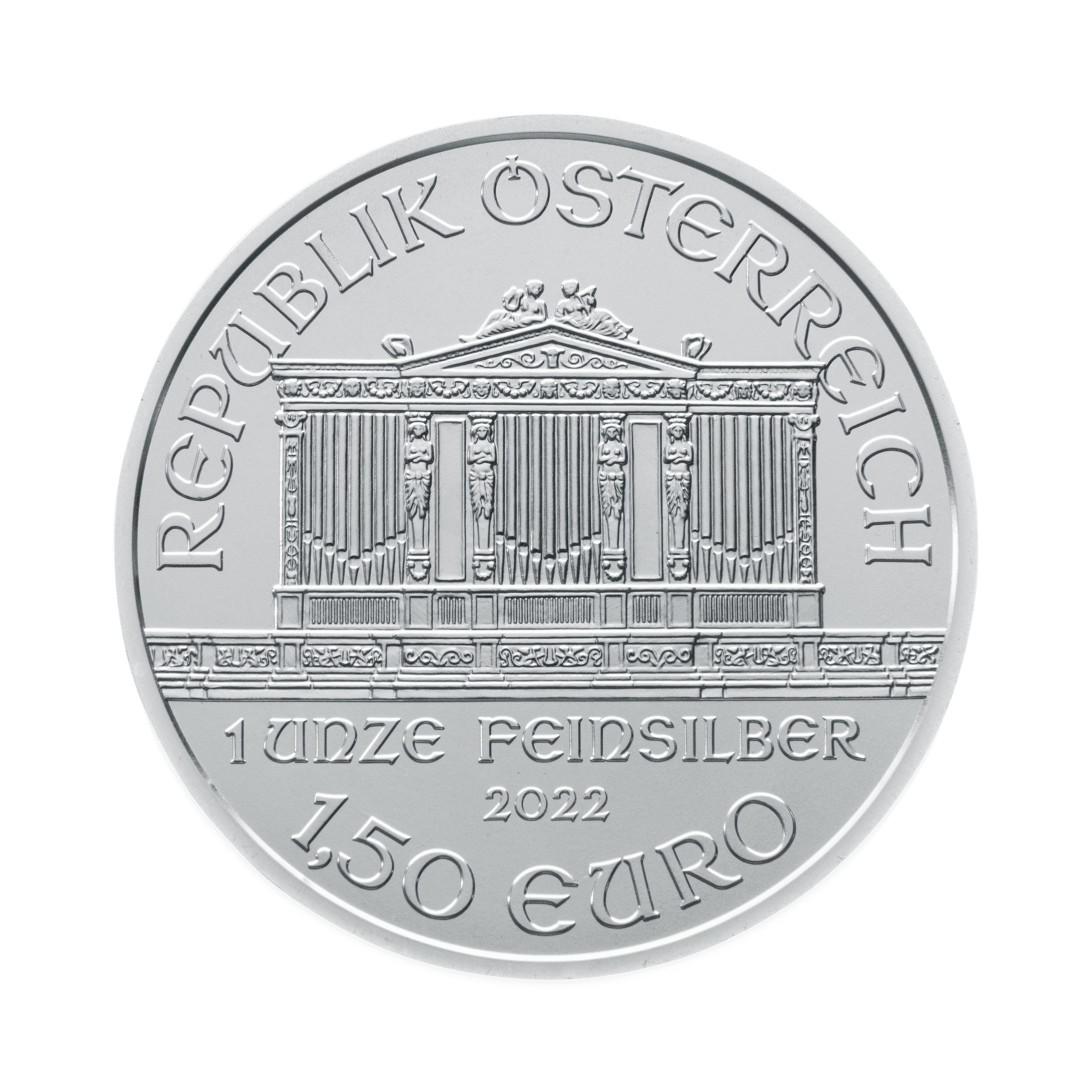 1 oz Vienna Philharmonic Silver Coin | 2023(Back) 1 oz Vienna Philharmonic Silver Coin | 2023(Back)