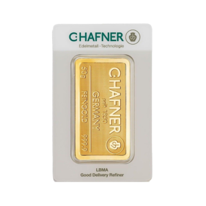 50g Gold Bar | C.Hafner(Front)