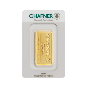 1 oz Gold Bar | C.Hafner(Front)