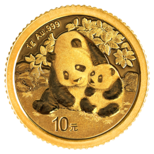 1g China Panda Gold Coin | 2024(Front)