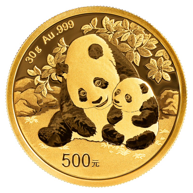 30g China Panda Gold Coin | 2024(Front) 30g China Panda Gold Coin | 2024(Front)